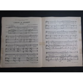 ACKERMANS Hippolyte L'Enfant du Régiment Chant Piano 1915