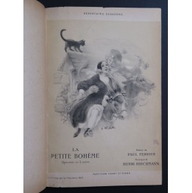 HIRCHMANN Henri La Petite Bohême Opéra Dédicace Chant Piano 1905