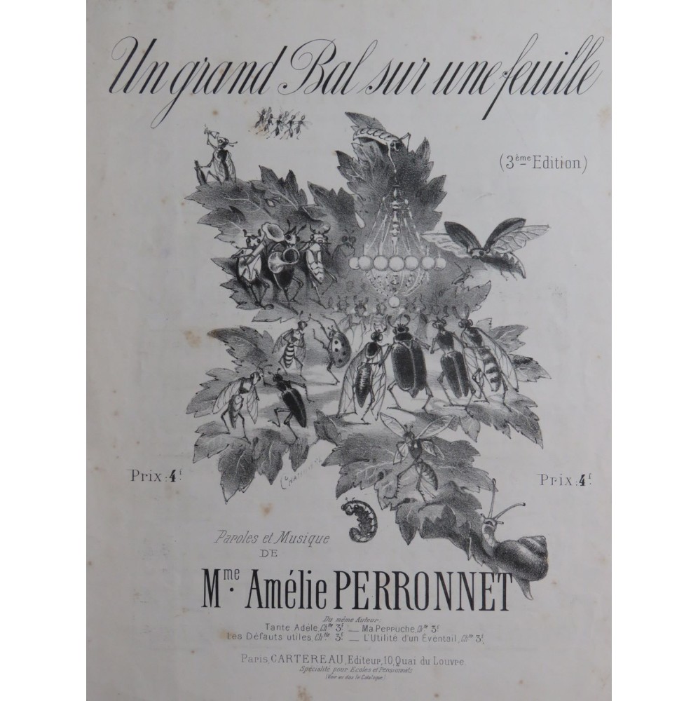 PERRONNET Amélie Un grand bal sur une feuille Chant Piano ca1887