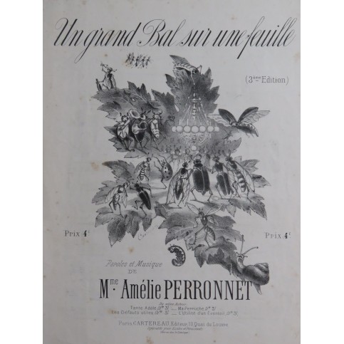 PERRONNET Amélie Un grand bal sur une feuille Chant Piano ca1887