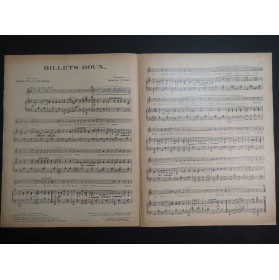 YVAIN Maurice Billets Doux Chant Piano 1921