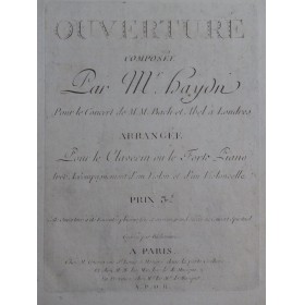 HAYDN Joseph Ouverture...