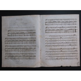 PLANTADE Charles Lisette Chant Piano ca1830