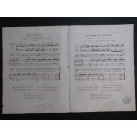 Les Adieux Réponse aux Adieux Chant Piano ou Harpe ca1830