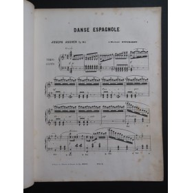 ASCHER Joseph Danse Espagnole op 24 Piano 1854