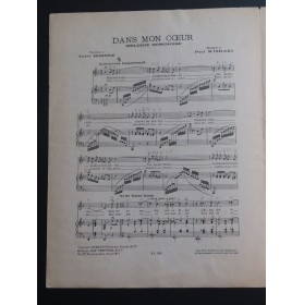 MISRAKI Paul Dans mon cœur Chant Piano 1938