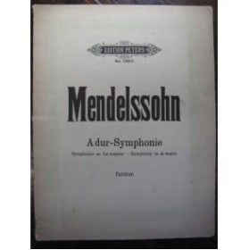 MENDELSSOHN Symphonie A dur Orchestre
