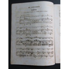 VIOTTI J. B. Concerto No 13 La Maj Piano Violon ca1876