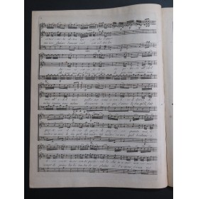 LANGLÉ Honoré Quanto mai filici siete Chant Piano 1789