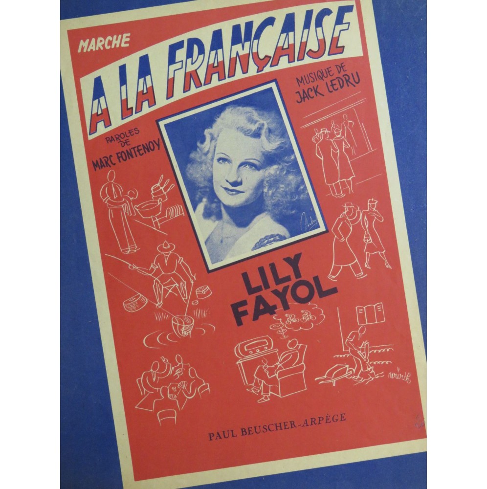 LEDRU Jack A la Française Chant Piano 1950