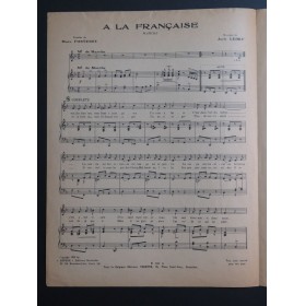LEDRU Jack A la Française Chant Piano 1950