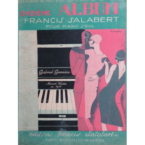 11e Album Salabert 25 Succès pour Piano 1928