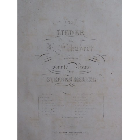 SCHUBERT Franz La Jeune Mère Piano ca1839