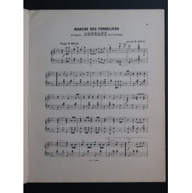 DE SUPPÉ F. Marche des Tonneliers Piano ca1885