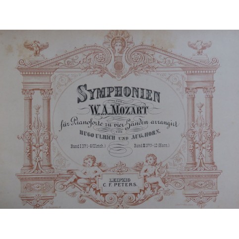 MOZART W. A. Symphonien Symphonies No 7 à 12 Piano 4 mains XIXe
