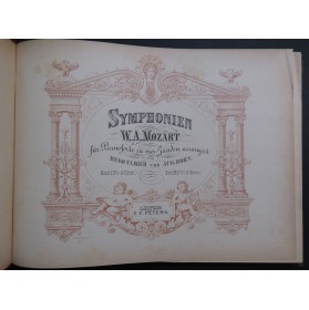 MOZART W. A. Symphonien Symphonies No 7 à 12 Piano 4 mains XIXe