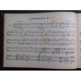 MOZART W. A. Symphonien Symphonies No 7 à 12 Piano 4 mains XIXe
