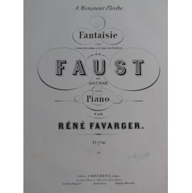 FAVARGER René Fantaisie sur...