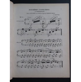 BORDÈSE Luigi Dernières Inspirations de Donizetti Piano XIXe