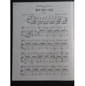 MIRY Charles Mon Bon Ange Chant Piano ca1850