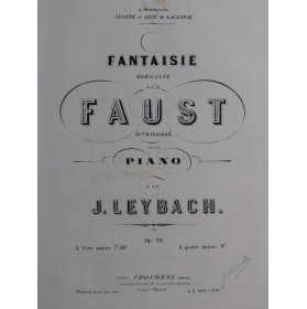 LEYBACH J. Fantaisie sur...