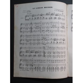 DUPONT Pierre Le Garçon Meunier Chant Piano ca1855