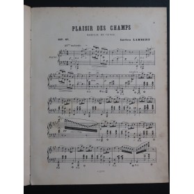LAMBERT Lucien Plaisir des Champs op 60 Piano ca1865