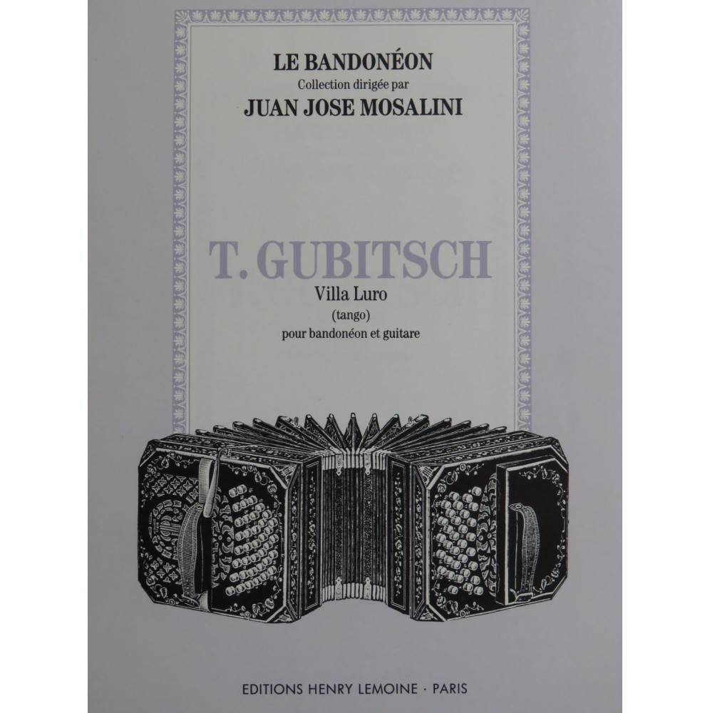 GUBITSCH Tomas Villa Luro Guitare Bandonéon 1989