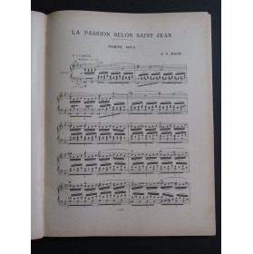 BACH J. S. Passion selon Saint-Jean Oratorio Chant Piano ca1900