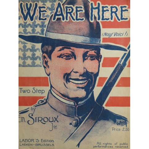 SIROUX Émile We Are Here!!! Piano ca1918