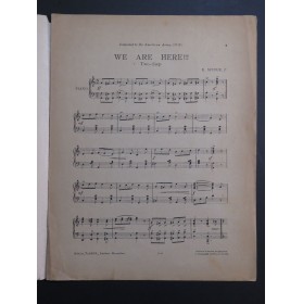 SIROUX Émile We Are Here!!! Piano ca1918