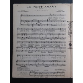 YVAIN Maurice Le Petit Amant Chant Piano 1922