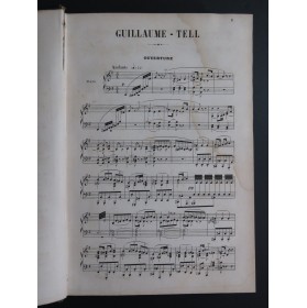 ROSSINI G. Guillaume Tell Opéra Chant Piano 1863