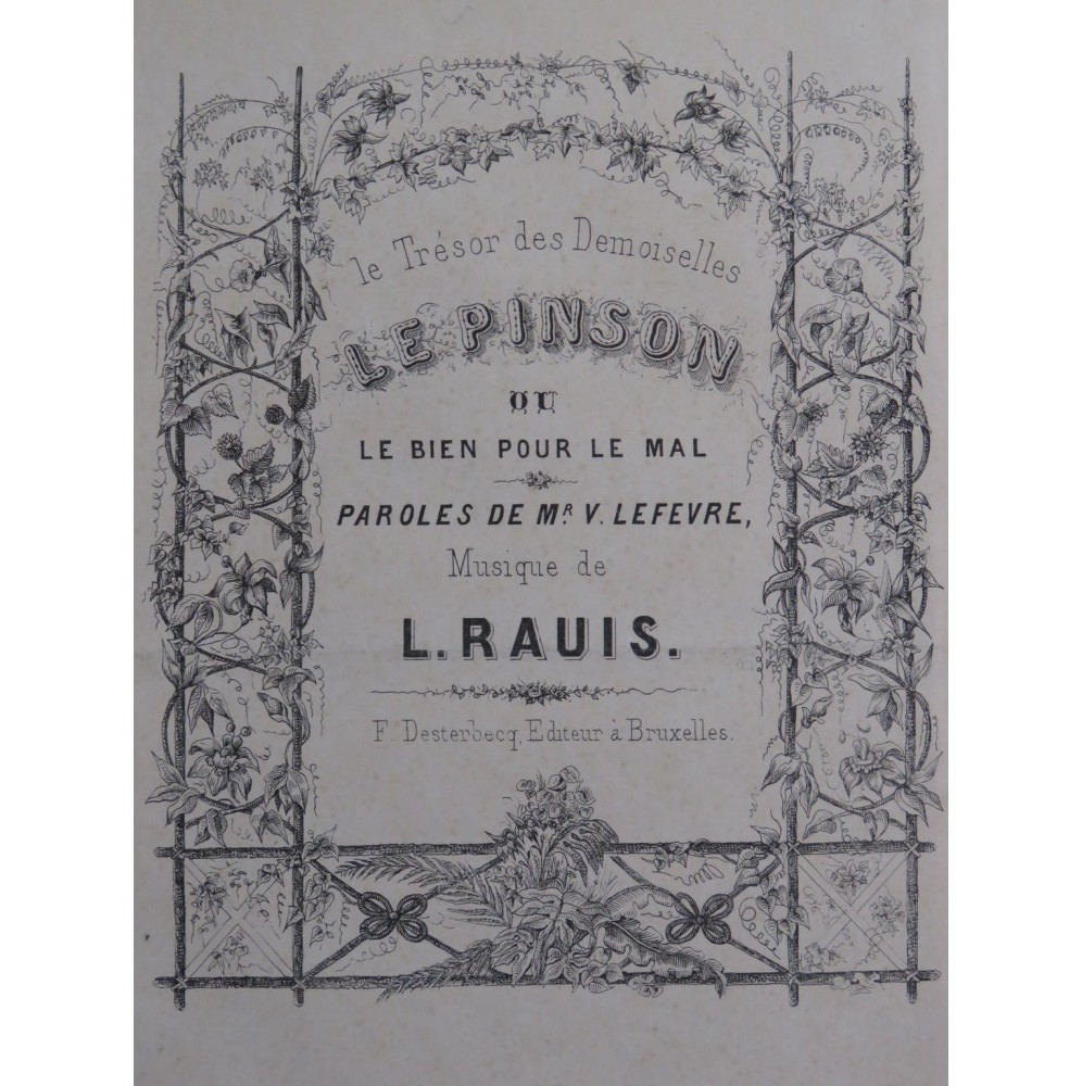 RAUIS Léon Le Pinson Chant Piano XIXe siècle