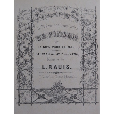 RAUIS Léon Le Pinson Chant Piano XIXe siècle
