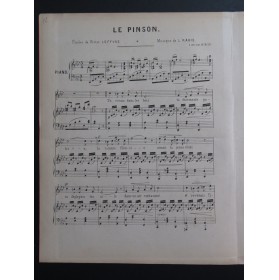 RAUIS Léon Le Pinson Chant Piano XIXe siècle