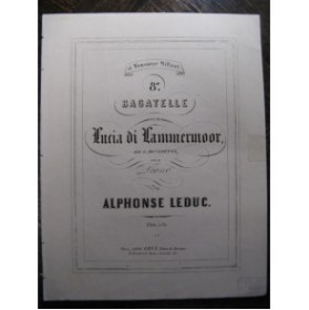 LEDUC Alphonse Donizetti Bagatelle Piano 1870