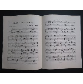 LANDRY Albert Chant National Sarde Piano ca1880