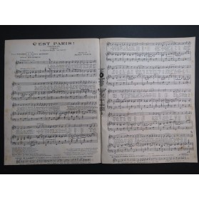 YVAIN Maurice C'est Paris ! Chant Piano 1923