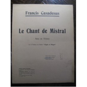 CASADESUS Francis Violon Piano 1934