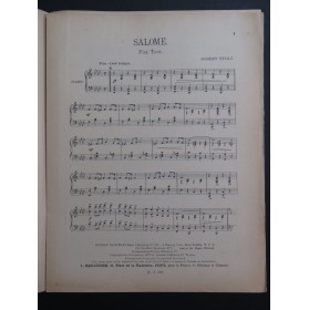 STOLZ Robert Salomé Piano 1920