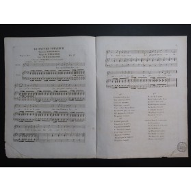MELCHIOR P. Le pauvre voyageur Chant Piano ca1830