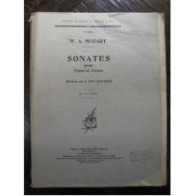 MOZART Wolfgang Amadeus Sonates violon piano