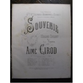 GIROD Aimé Souvenir Piano XIXe