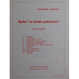 TANSMAN Alexandre Suite in...