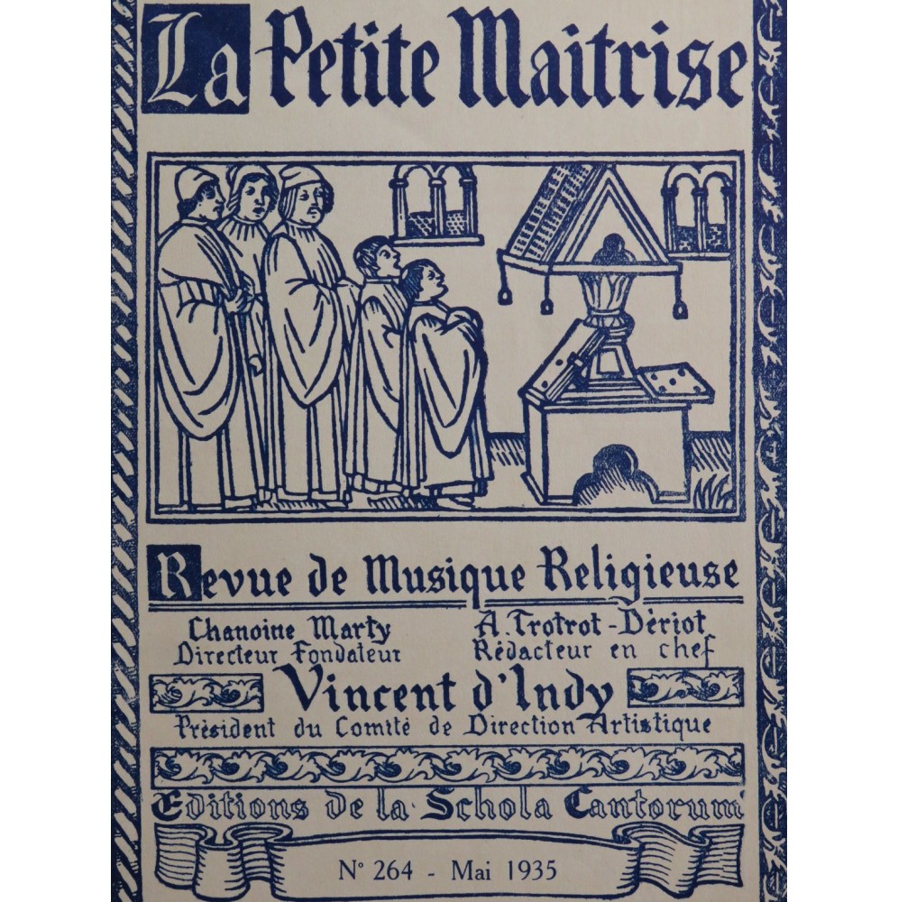 La Petite Maîtrise No 264 Gasparini Mozart Tichy Chant Orgue 1935