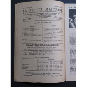 La Petite Maîtrise No 264 Gasparini Mozart Tichy Chant Orgue 1935