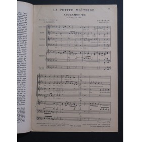 La Petite Maîtrise No 264 Gasparini Mozart Tichy Chant Orgue 1935
