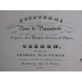 WEBER Potpourri sur Oberon...