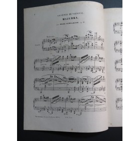 SCHULHOFF Jules Souvenir de Varsovie op 30 Piano ca1855